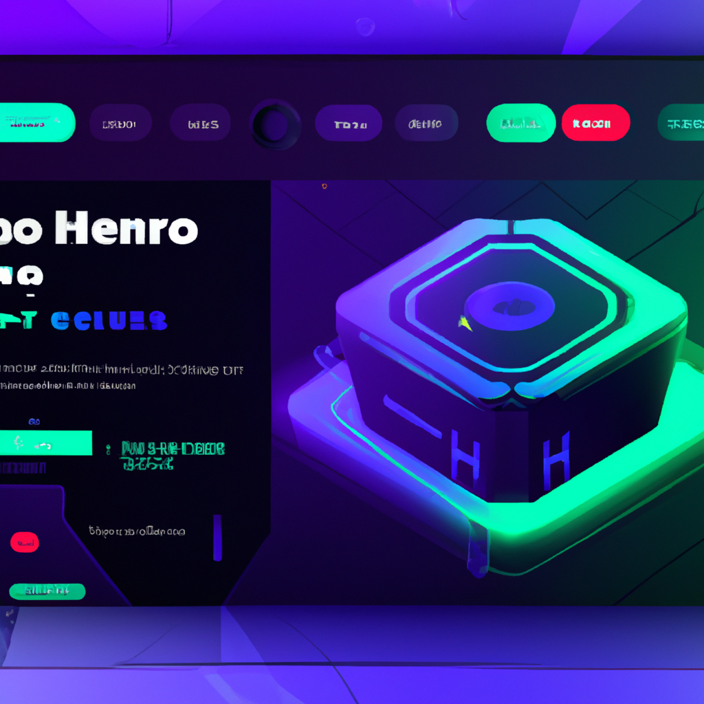 ArcadeForge mockup: neon hexagonal arena with playful UI